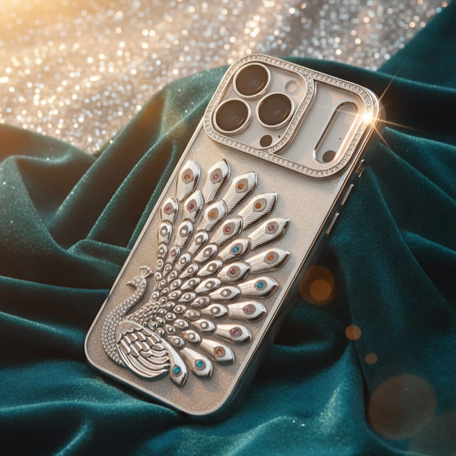 Majestic Peacock 3D Embossed Luxury Case - Elite Phones
