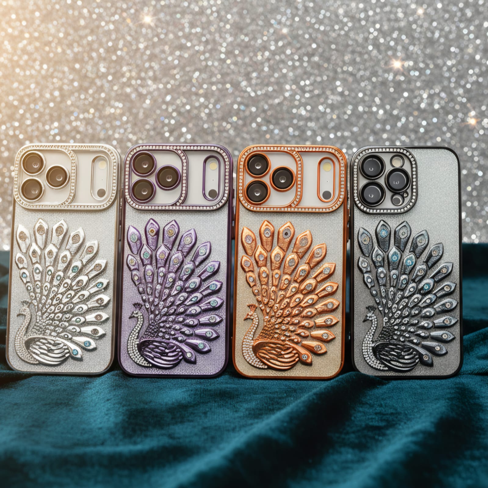 Majestic Peacock 3D Embossed Luxury Case - Elite Phones