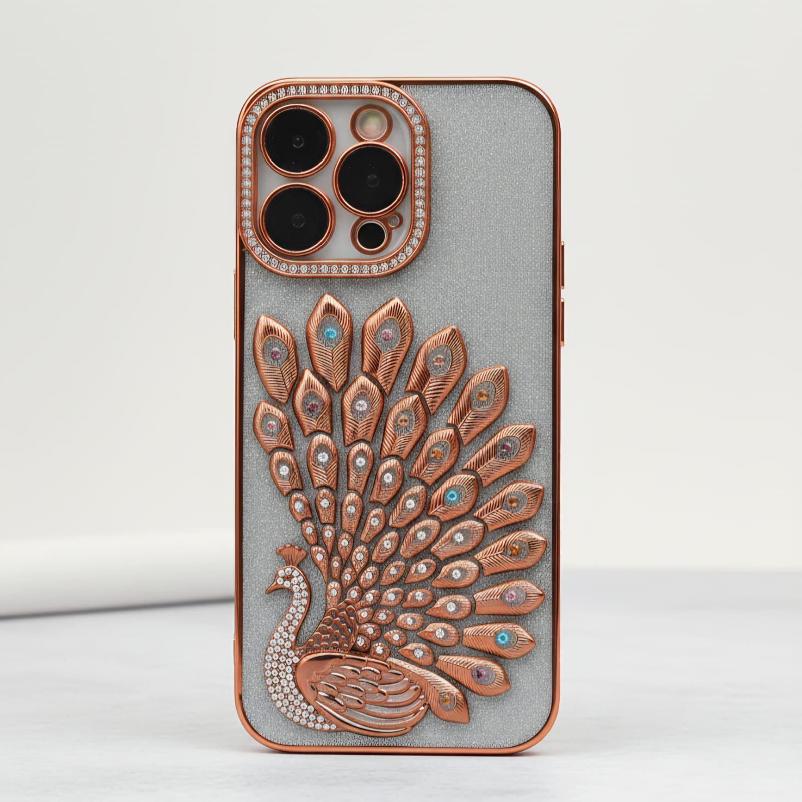 Majestic Peacock 3D Embossed Luxury Case - Elite Phones