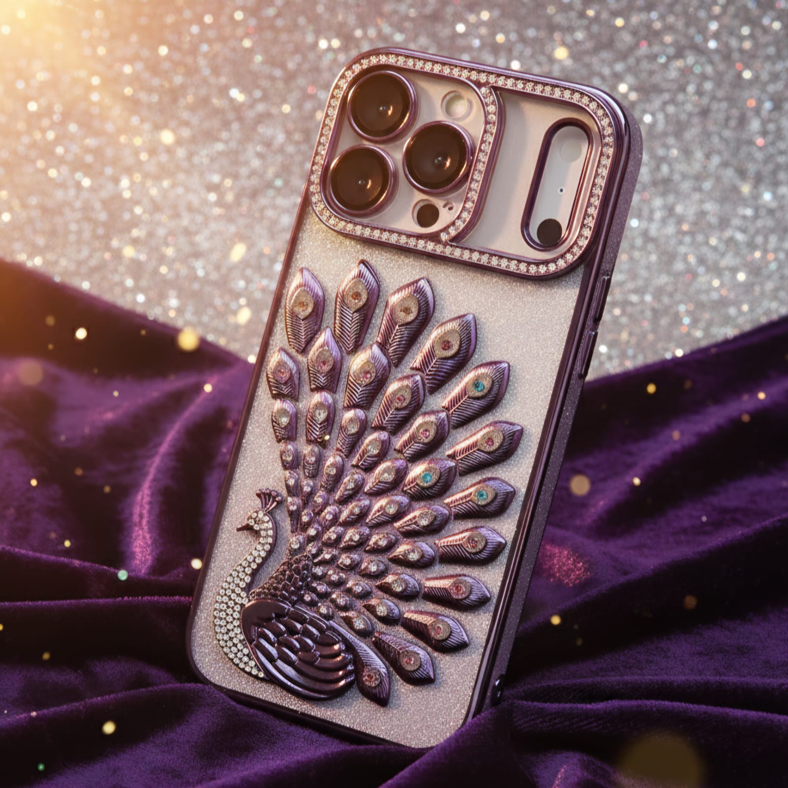 Majestic Peacock 3D Embossed Luxury Case - Elite Phones