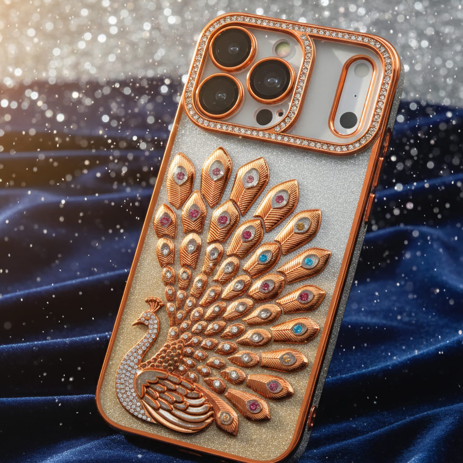 Majestic Peacock 3D Embossed Luxury Case - Elite Phones