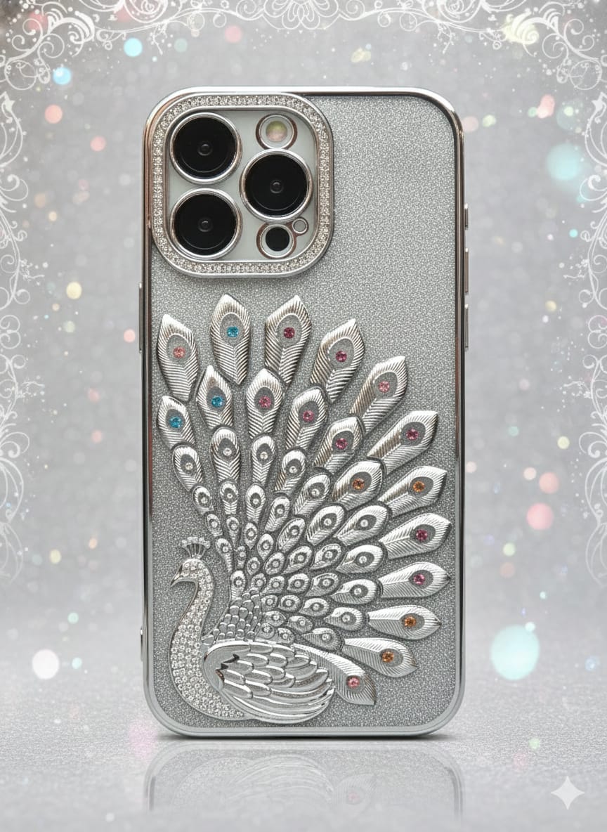 Majestic Peacock 3D Embossed Luxury Case - Elite Phones