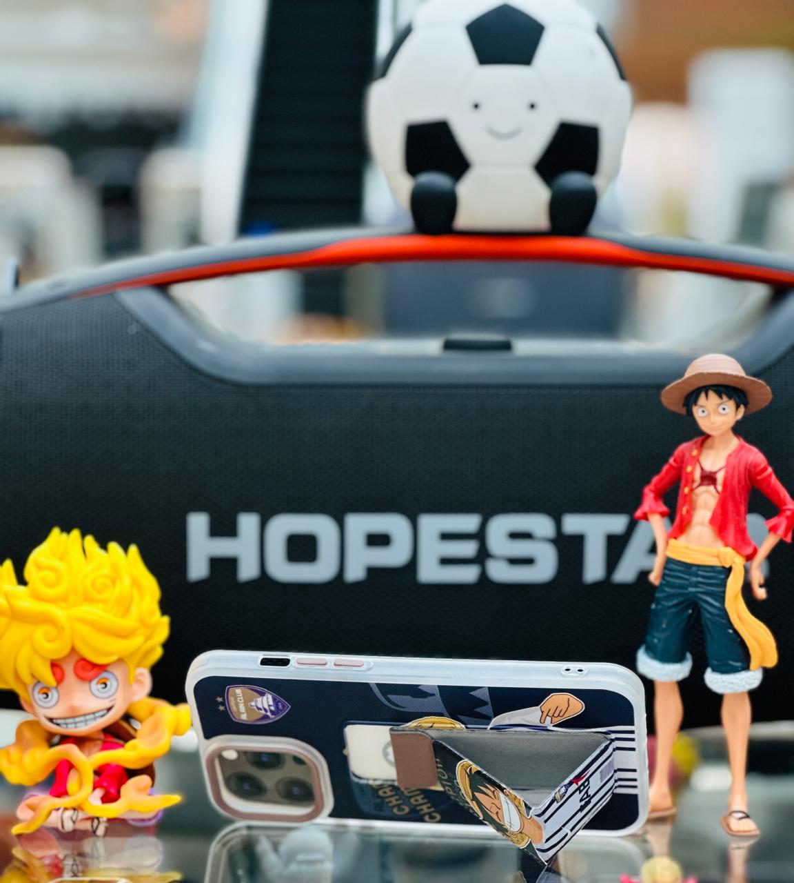 Matt Transparent Case With Hand Strap&Stand Luffy With Alain logo - Elite Phones