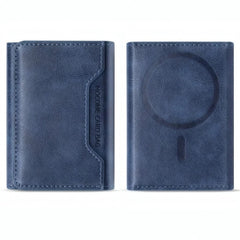 MOCOME Premium Tri-Fold Magnetic Leather Card Wallet (MagSafe Compatible) - Elite Phones