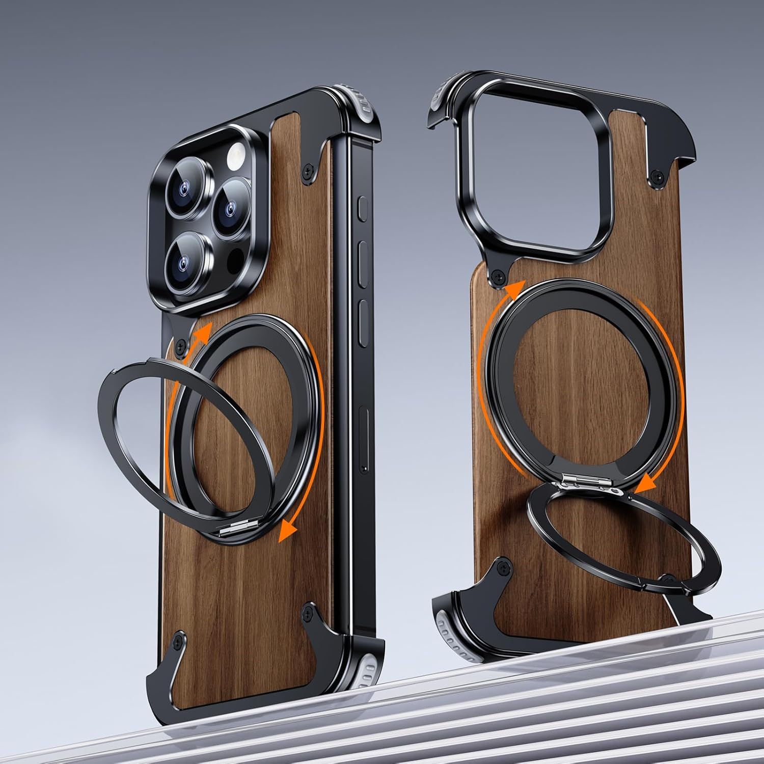 Moobifi Aluminum & Wood Case With MagSafe - Elite Phones