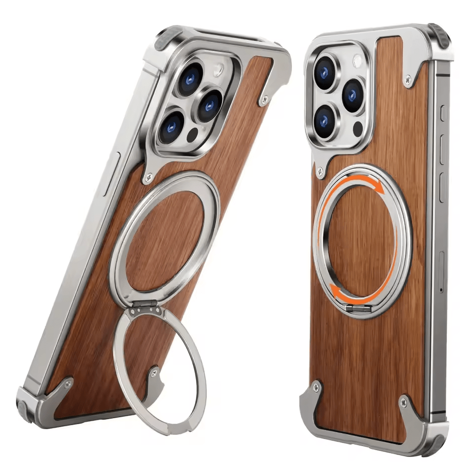 Moobifi Aluminum & Wood Case With MagSafe - Elite Phones
