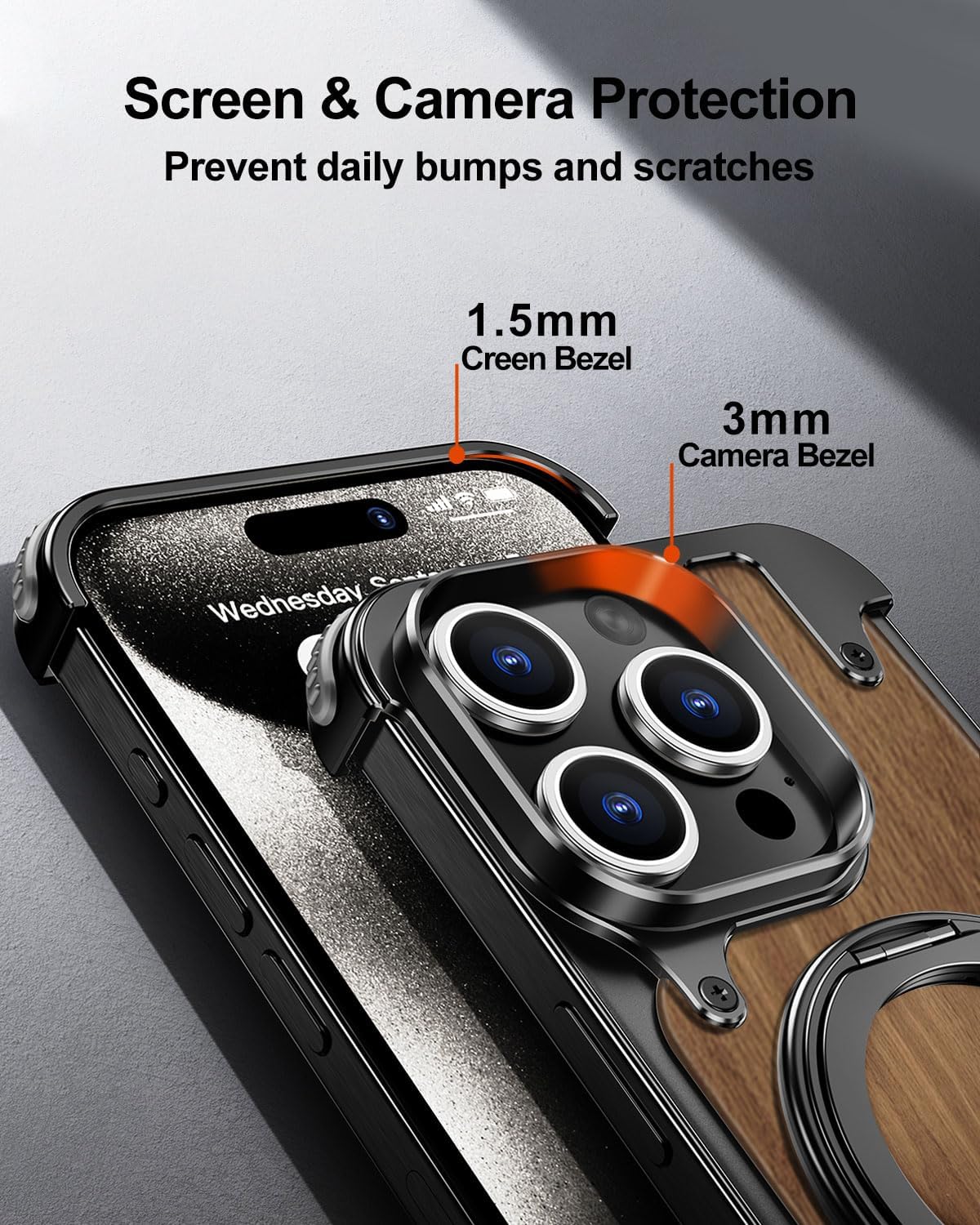 Moobifi Aluminum & Wood Case With MagSafe - Elite Phones