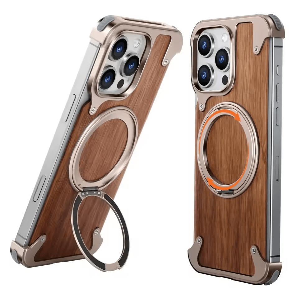 Moobifi Aluminum & Wood Case With MagSafe - Elite Phones