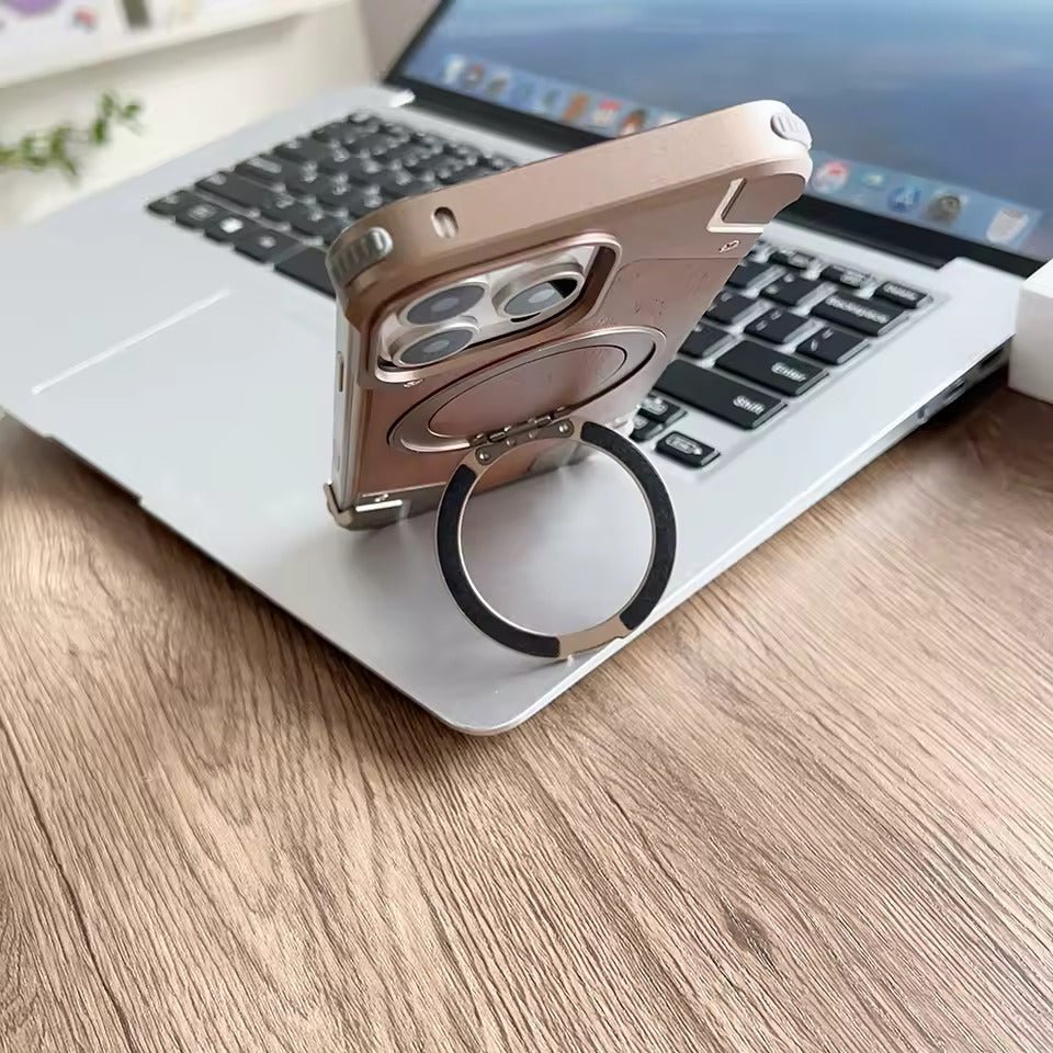 Moobifi Aluminum & Wood Case With MagSafe Armor Design - Elite Phones