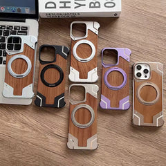 Moobifi Aluminum & Wood Case With MagSafe Armor Design - Elite Phones