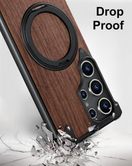 Moobifi Aluminum & Wood Case With MagSafe For Samsung - Elite Phones