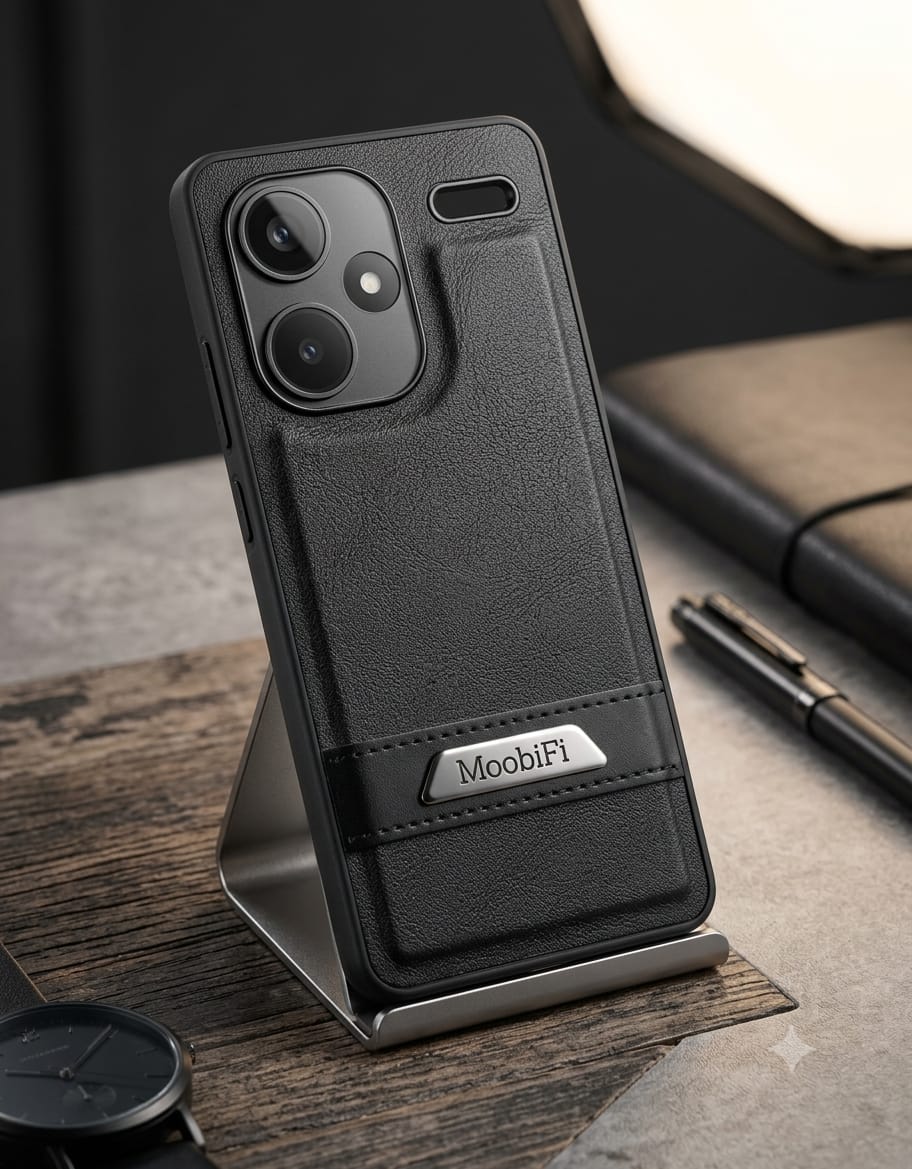MoobiFi Leather Phone Case (with Hand Strap / Kickstand) - Elite Phones