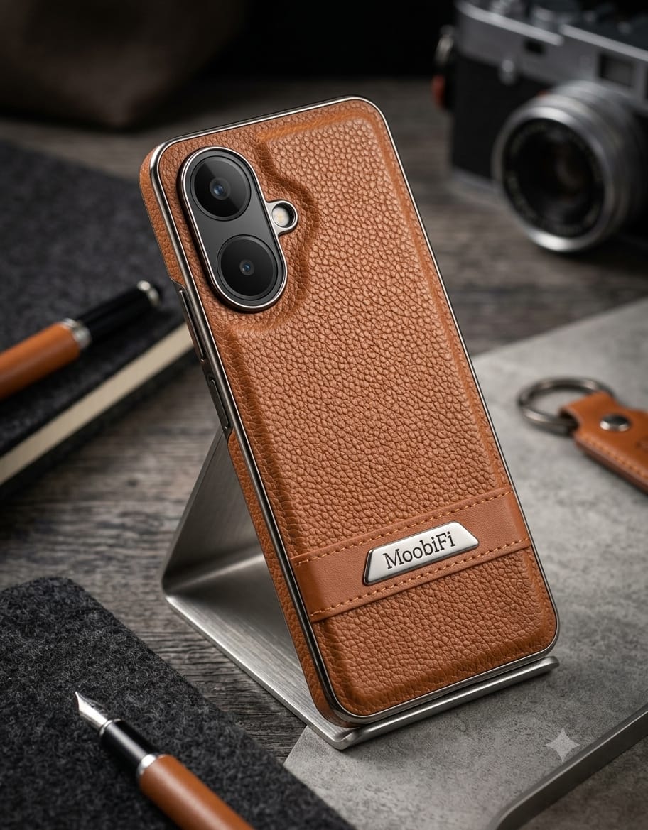 MoobiFi Leather Phone Case (with Hand Strap / Kickstand) - Elite Phones