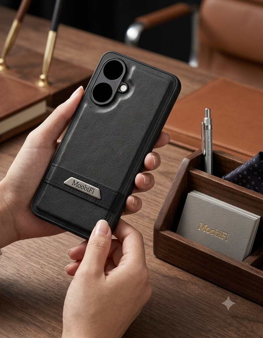 MoobiFi Leather Phone Case (with Hand Strap / Kickstand) - Elite Phones