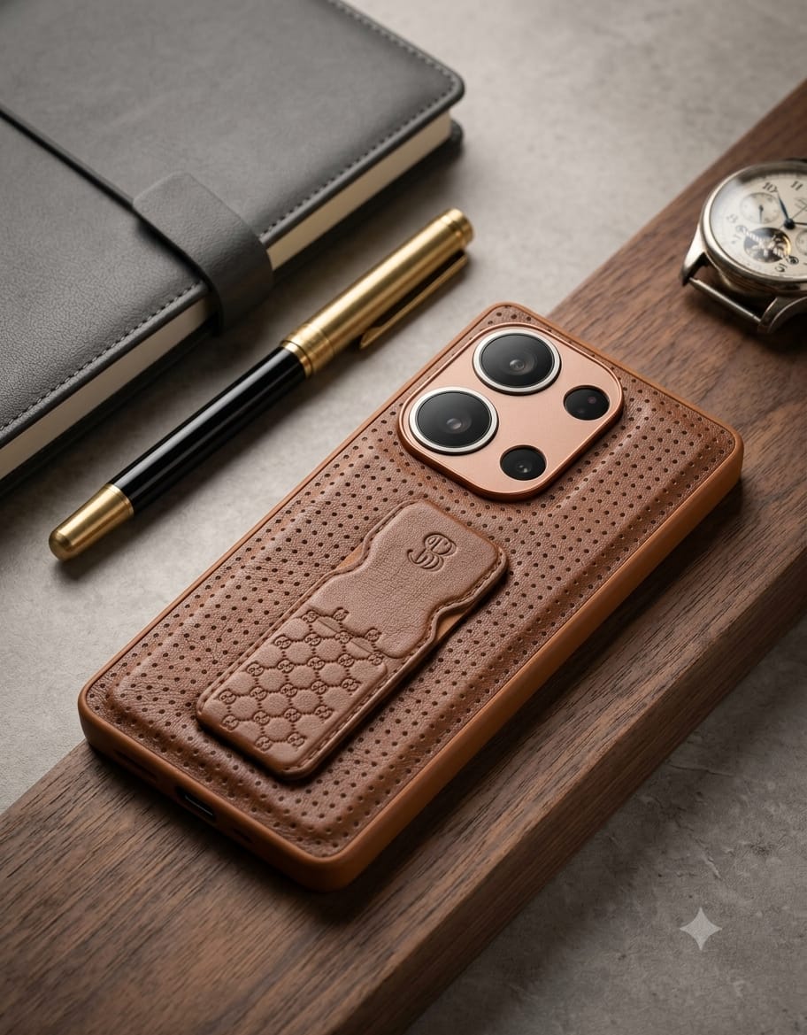 MoobiFi Leather Phone Case (with Hand Strap / Kickstand) - Elite Phones