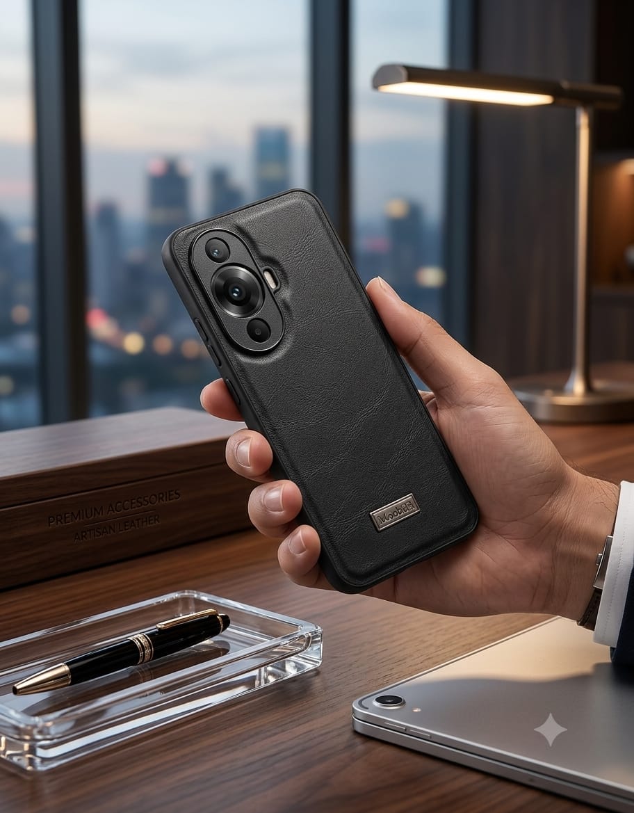 MoobiFi Leather Phone Case (with Hand Strap / Kickstand) - Elite Phones