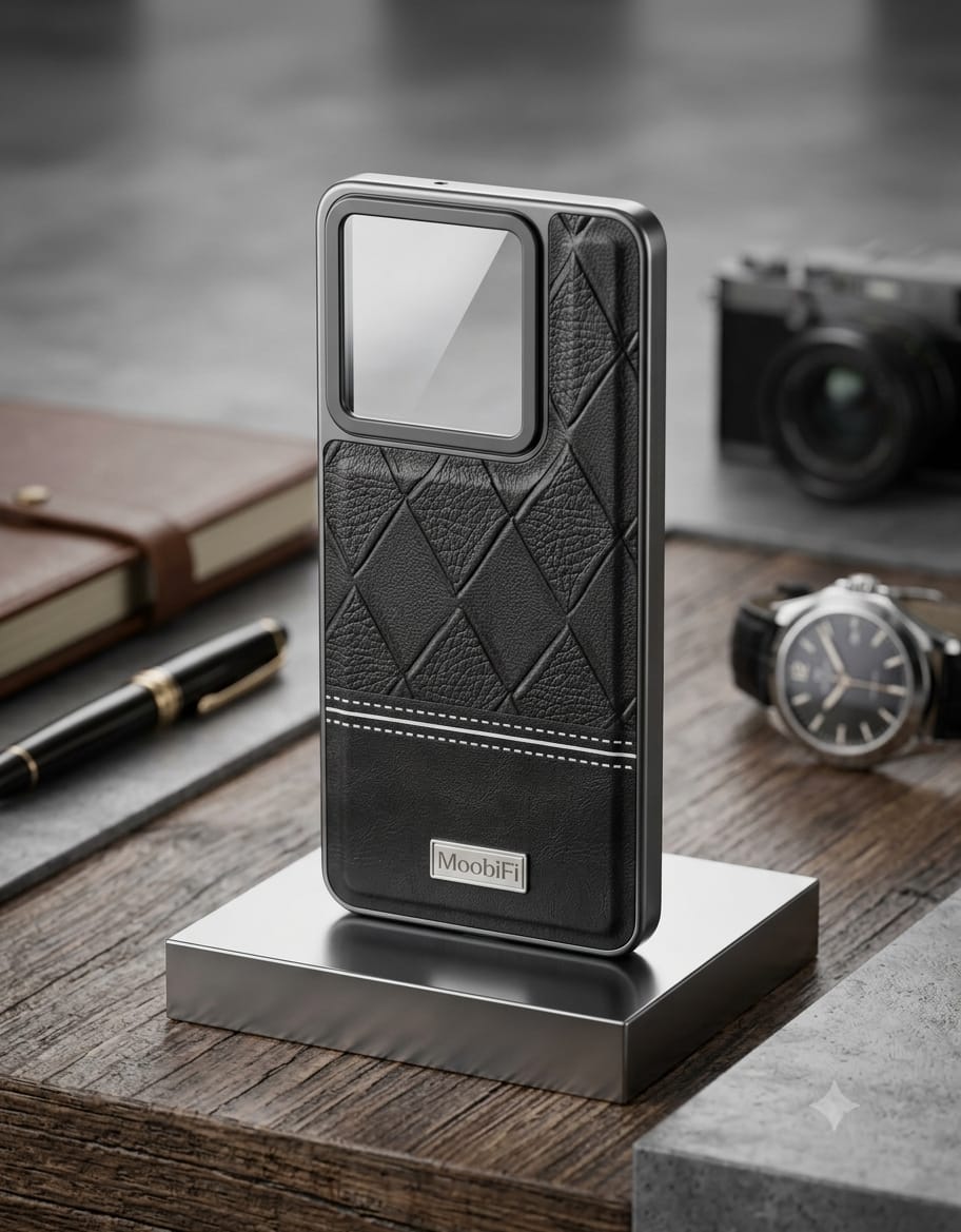 MoobiFi Leather Phone Case (with Hand Strap / Kickstand) - Elite Phones