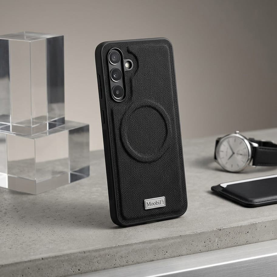 MoobiFi Textured Fabric MagSafe Phone Case - Elite Phones