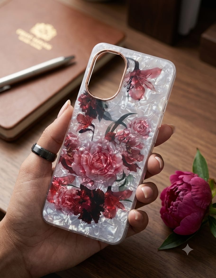 Mother of Pearl Pressed Flower Phone Case - Elite Phones