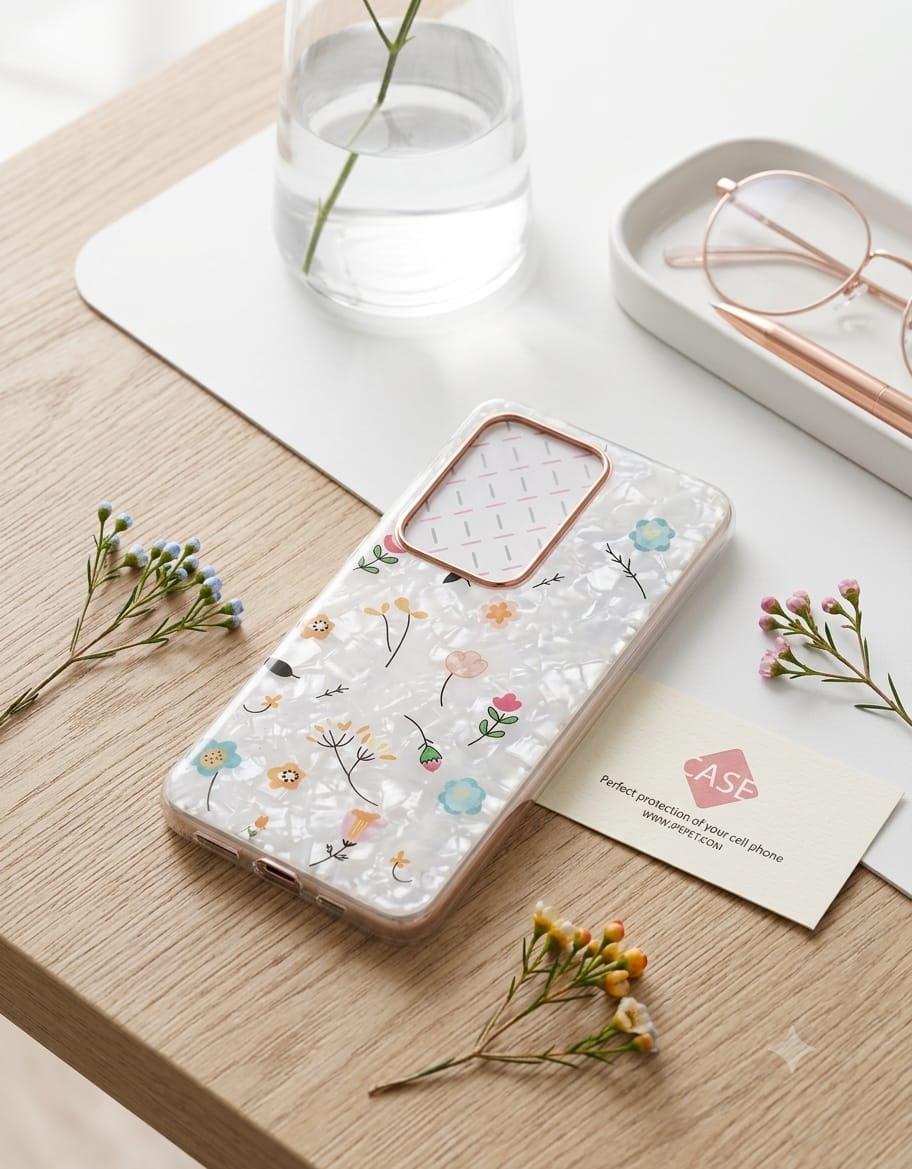 Mother of Pearl Pressed Flower Phone Case - Elite Phones