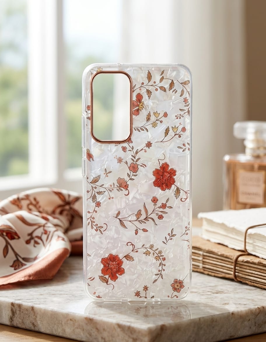 Mother of Pearl Pressed Flower Phone Case - Elite Phones