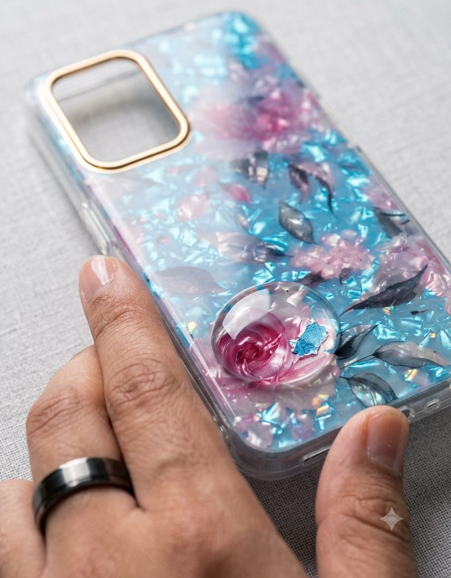 Mother of Pearl Pressed Flower Phone Case - Elite Phones