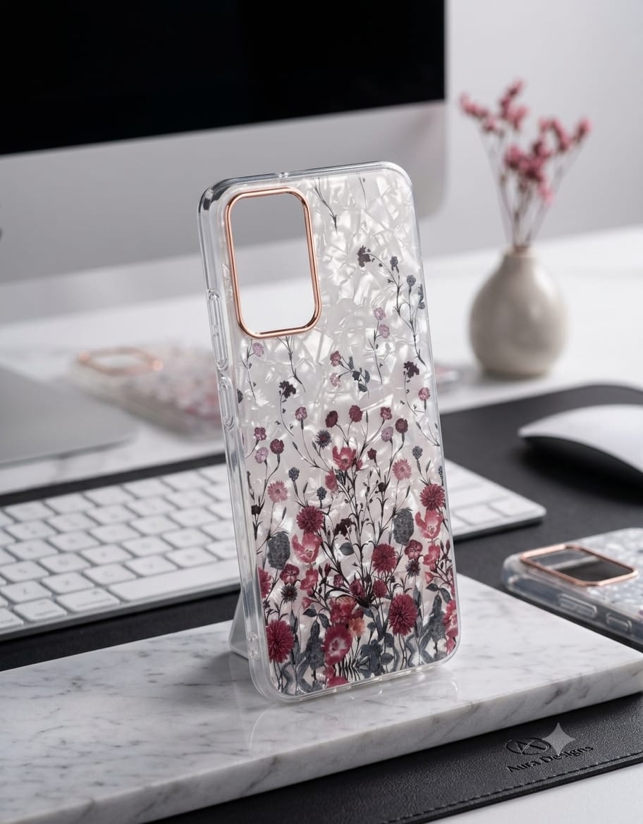 Mother of Pearl Pressed Flower Phone Case - Elite Phones