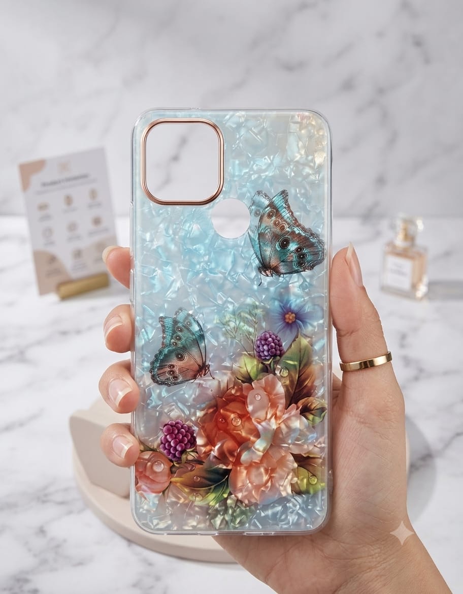 Mother of Pearl Pressed Flower Phone Case - Elite Phones