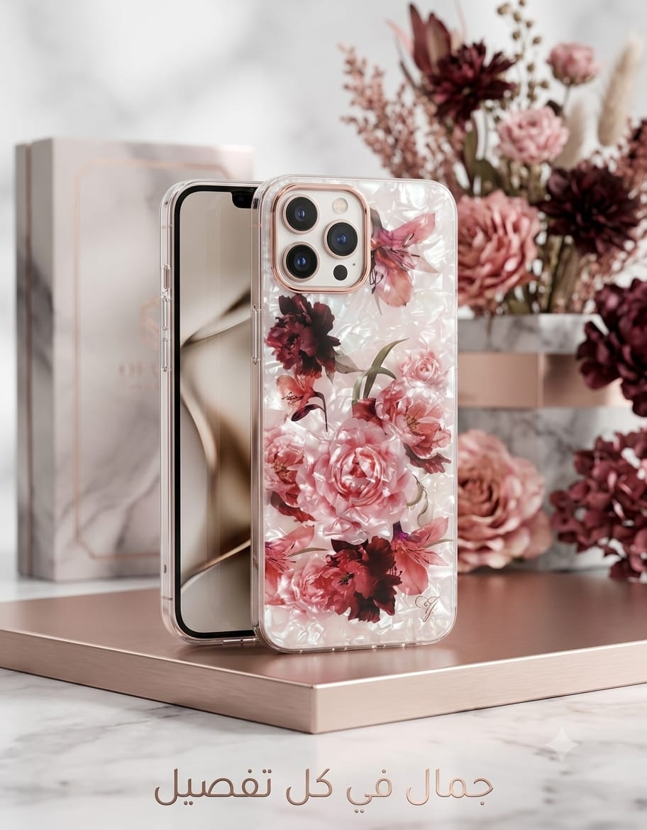 Mother of Pearl Pressed Flower Phone Case - Elite Phones