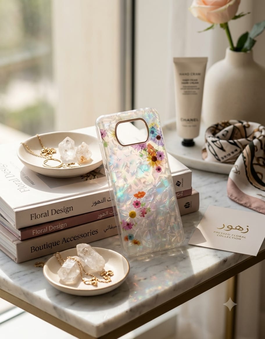 Mother of Pearl Pressed Flower Phone Case - Elite Phones