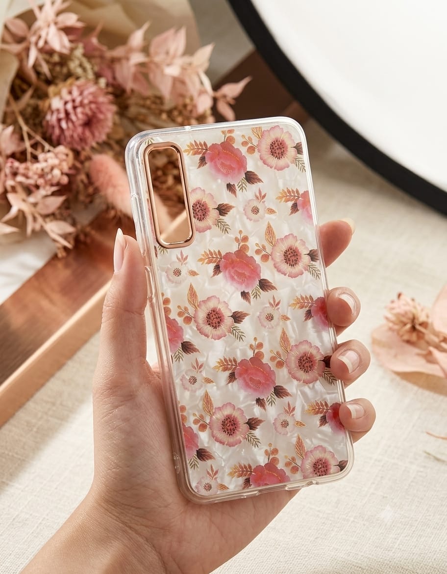 Mother of Pearl Pressed Flower Phone Case - Elite Phones