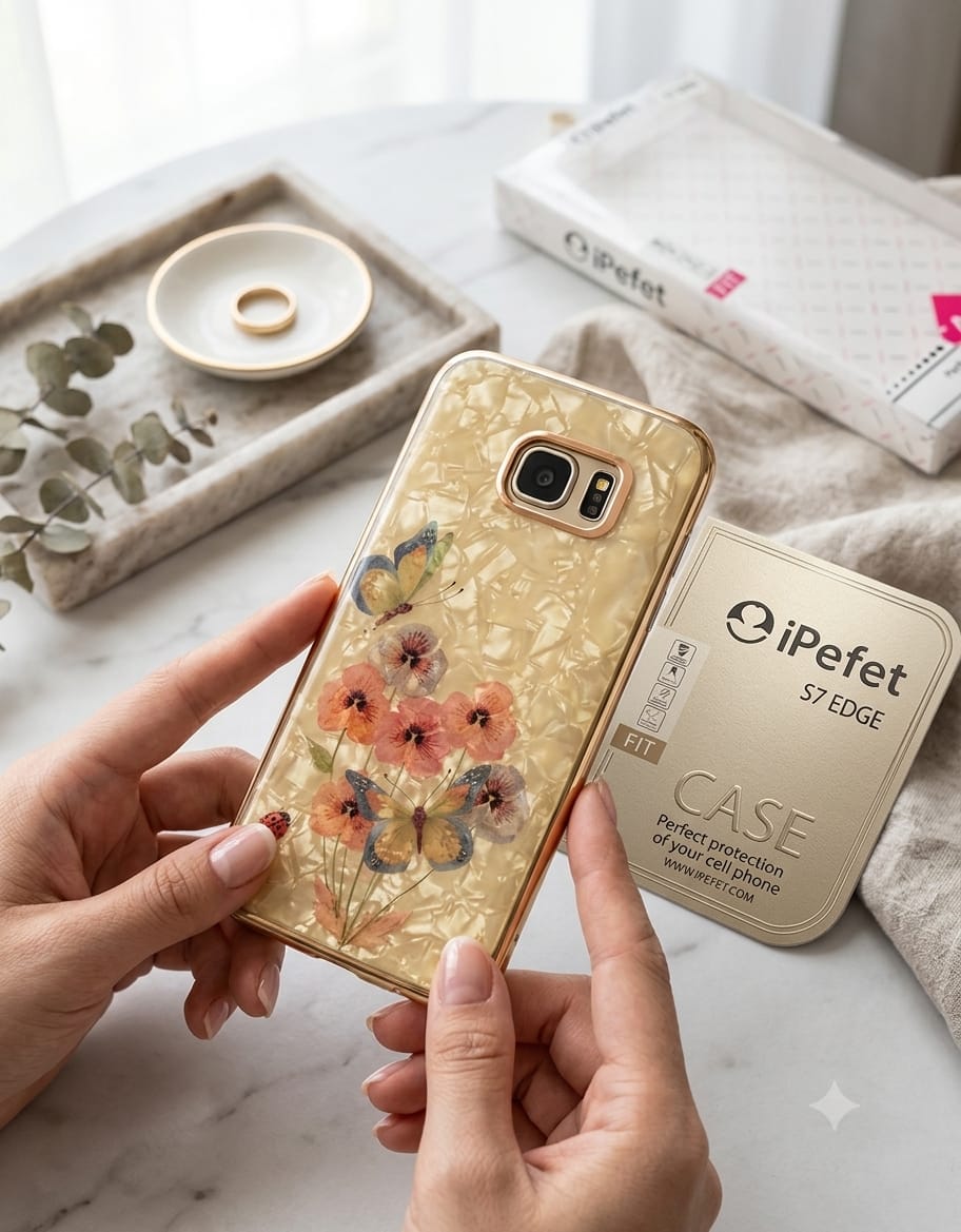 Mother of Pearl Pressed Flower Phone Case - Elite Phones
