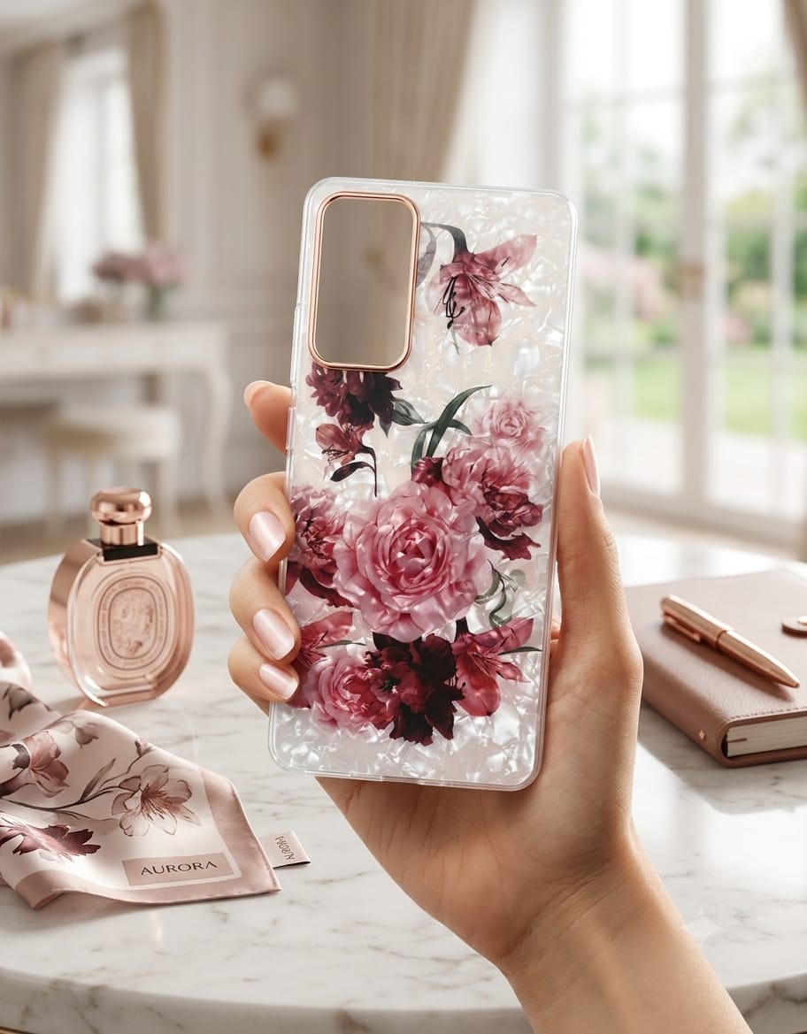 Mother of Pearl Pressed Flower Phone Case - Elite Phones