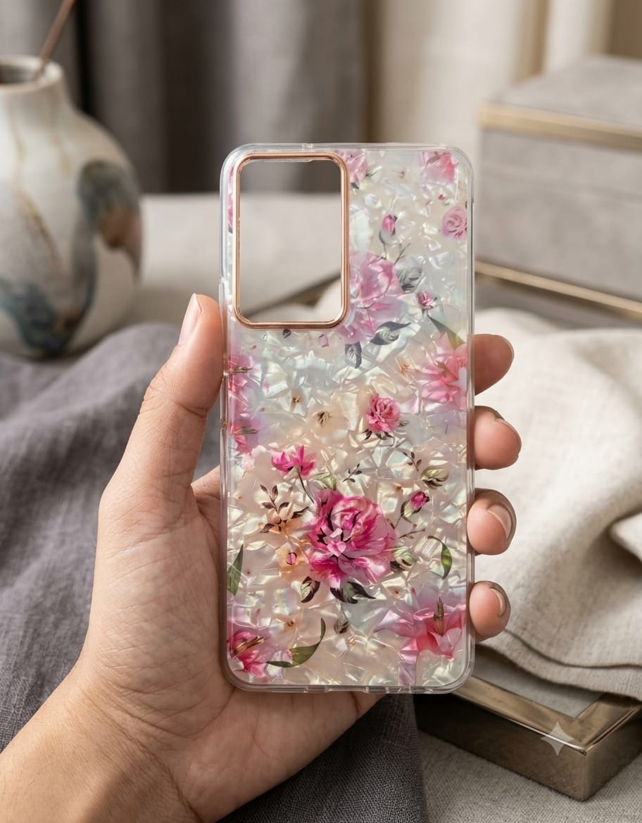 Mother of Pearl Pressed Flower Phone Case - Elite Phones