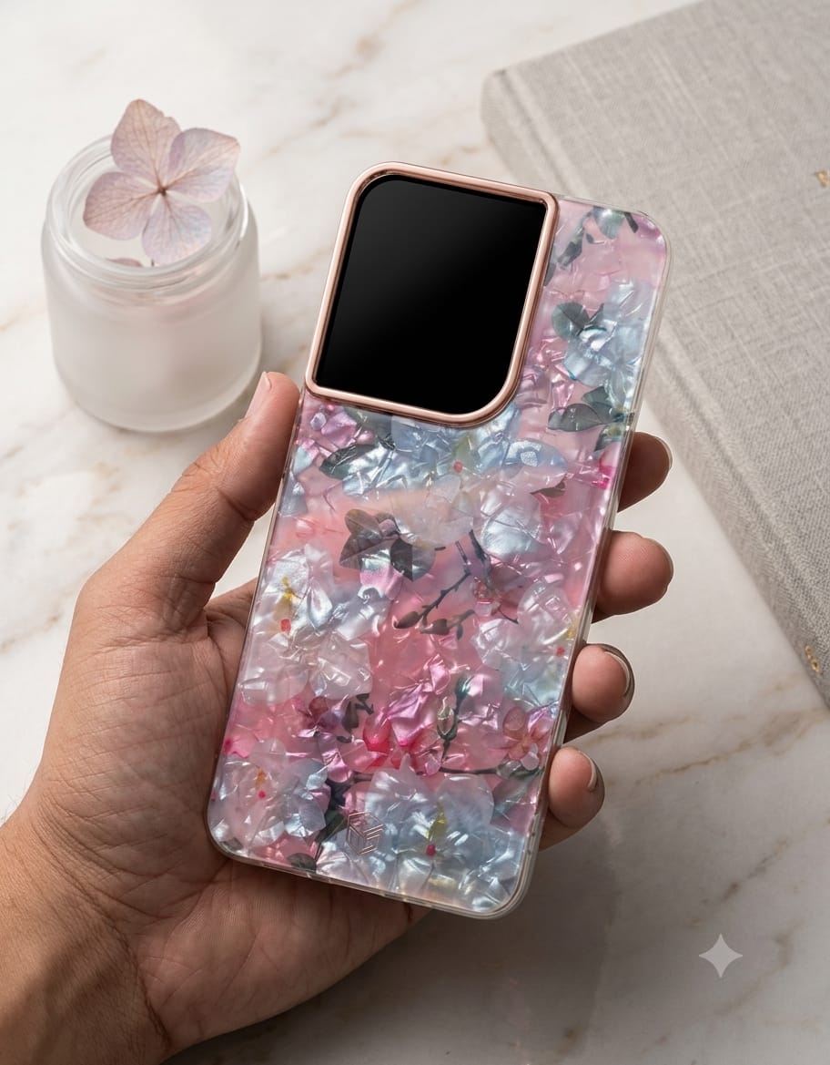 Mother of Pearl Pressed Flower Phone Case - Elite Phones