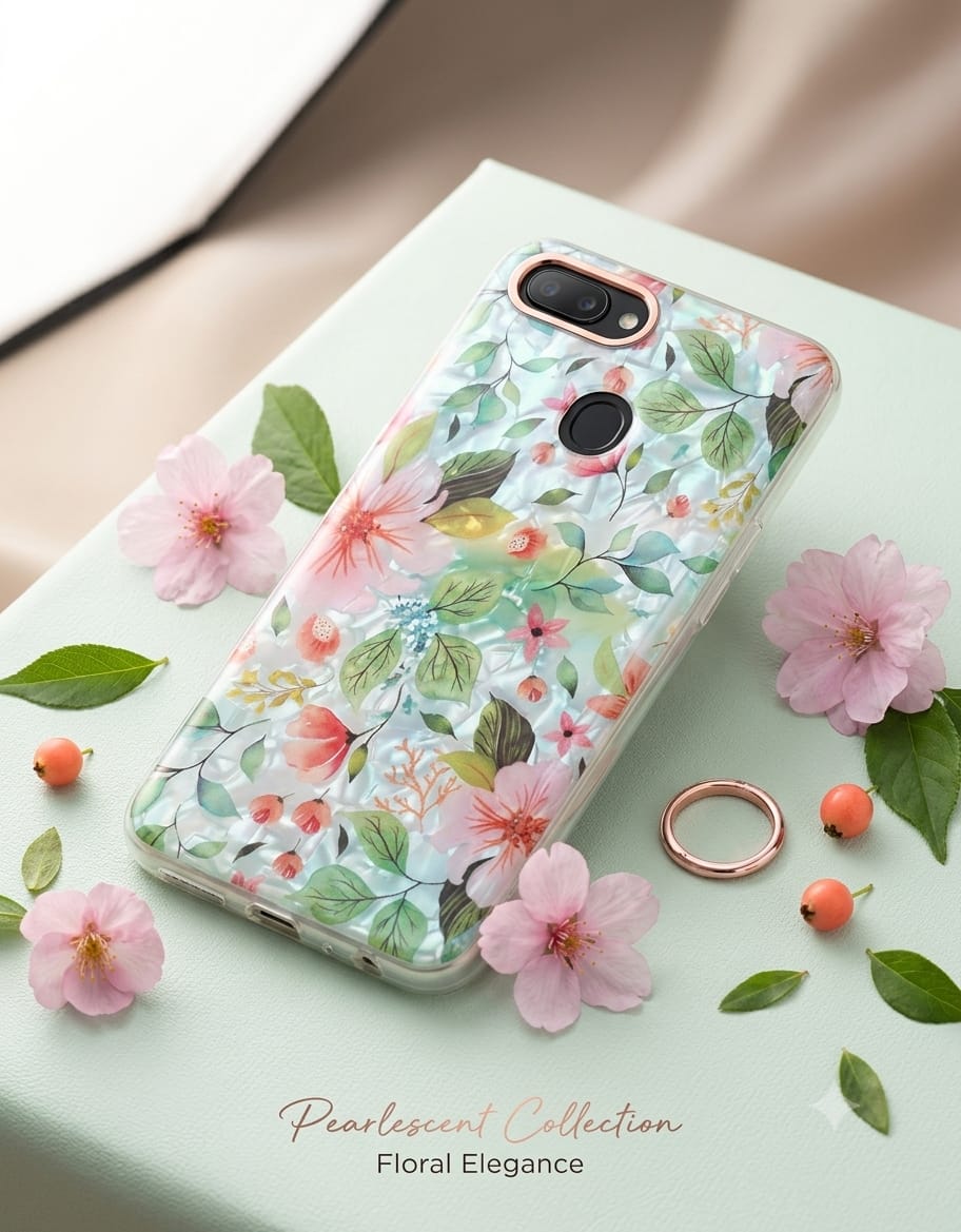Mother of Pearl Pressed Flower Phone Case - Elite Phones