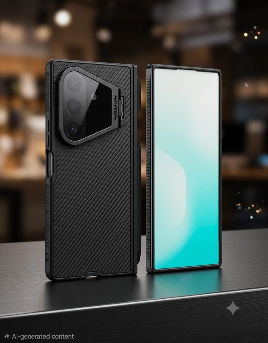 Nillkin Armor Prop Case with Sliding Camera Cover & Kickstand for Galaxy Fold 8 Ultra - Elite Phones