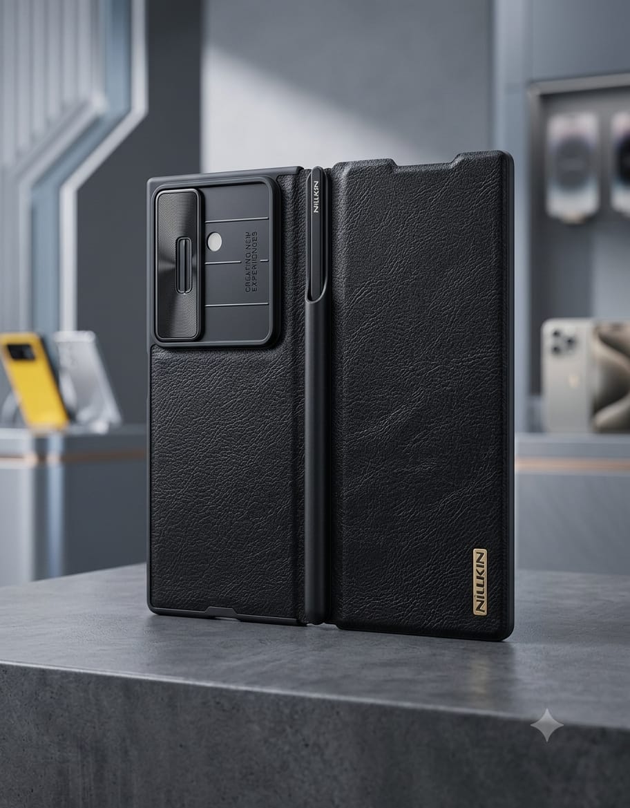 Nillkin CamShield Leather Case with S Pen Holder for Samsung Galaxy Z Fold7 - Elite Phones
