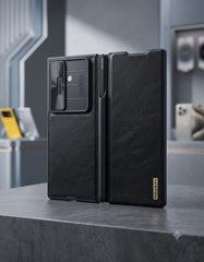 Nillkin CamShield Leather Case with S Pen Holder for Samsung Galaxy Z Fold7 - Elite Phones