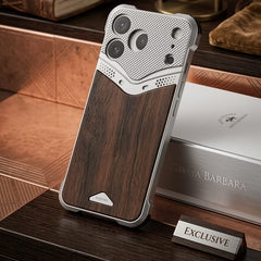 NJOYNY Luxury Hybrid Wood & Carbon Fiber Armor Case - Elite Phones