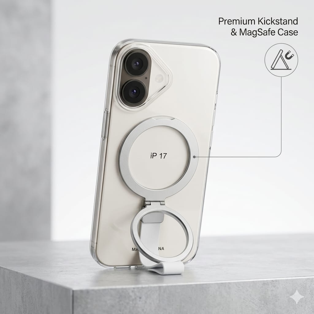 OmniGuard Magsafe With Aluminum Stand & Strap Edition - Elite Phones