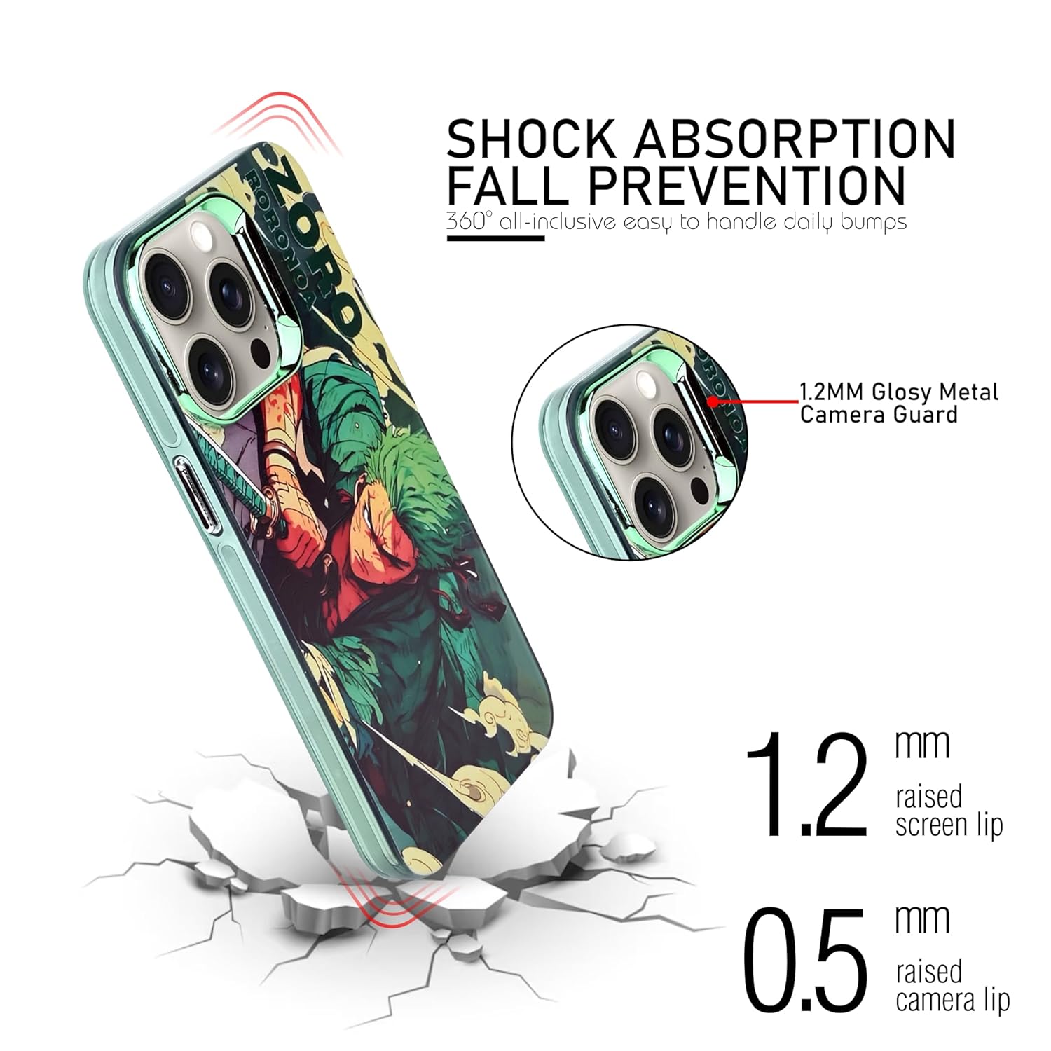 One Piece Zoro Attacking Side - Elite Phones
