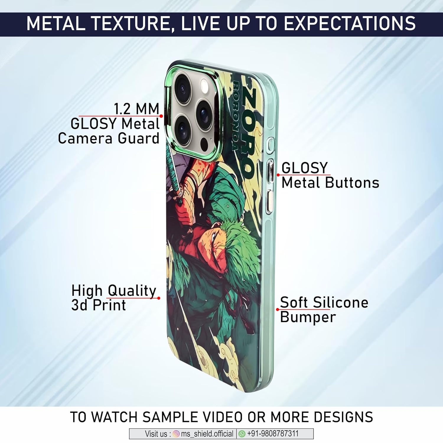 One Piece Zoro Attacking Side - Elite Phones
