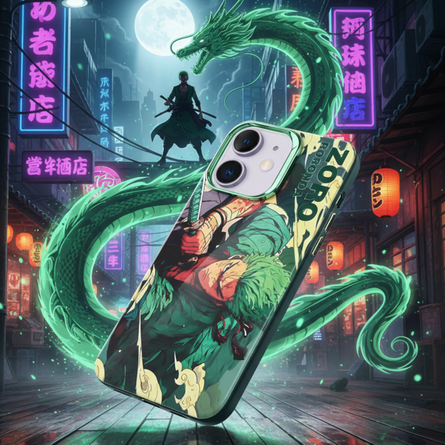 One Piece Zoro Attacking Side - Elite Phones