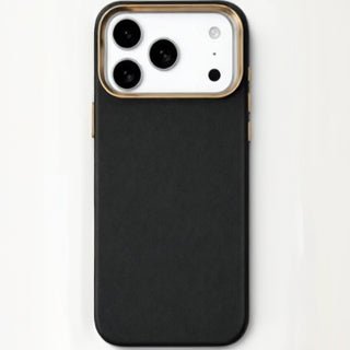 Premium Dark Gray Matte Case with Electroplated Gold Camera Frame - Elite Phones