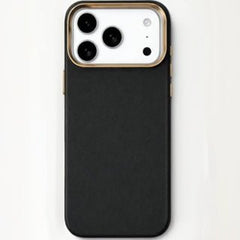 Premium Dark Gray Matte Case with Electroplated Gold Camera Frame - Elite Phones