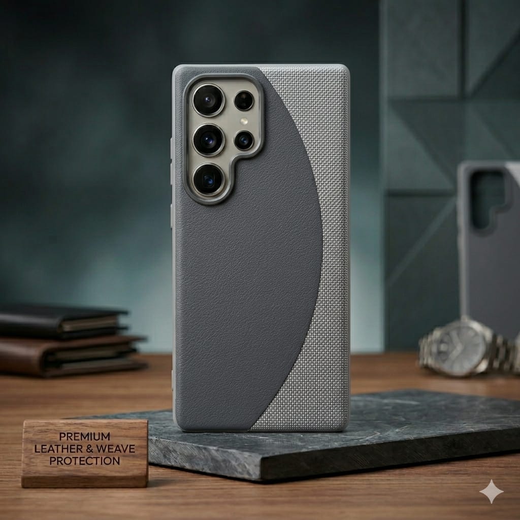 Premium Leather & Fabric Weave Hybrid Case - Elite Phones