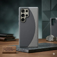 Premium Leather & Fabric Weave Hybrid Case - Elite Phones