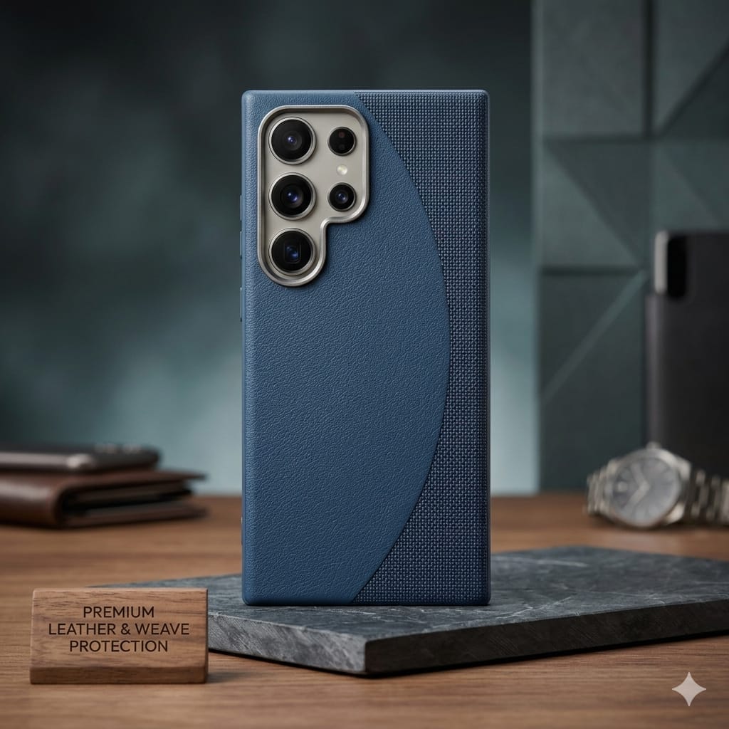 Premium Leather & Fabric Weave Hybrid Case - Elite Phones