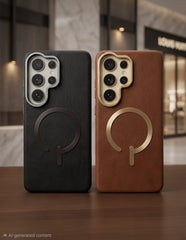 Premium Leather Magnetic Stand Case - Elite Phones